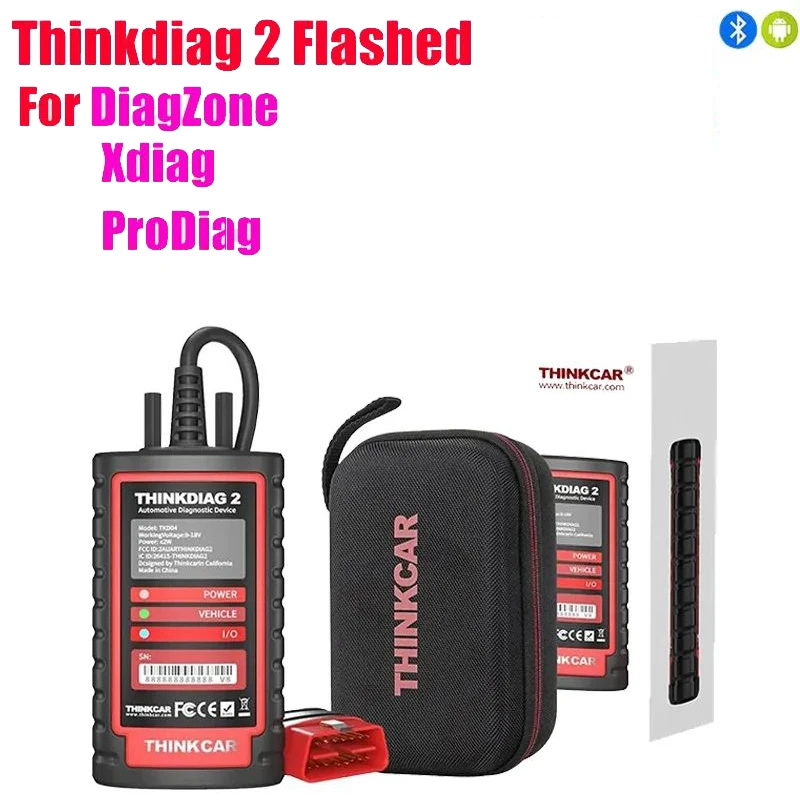 THINKCAR Thinkdiag 2 OBD2 Scanner Bluetooth All System Support CAN FD Protocols Full Car Software 1 Year Free Support Diagzone