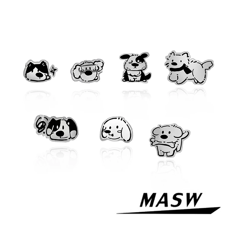 

MASW Original Design Hot Sale Metal Cat Small Earrings For Women 2025 Trend New Fashion Jewelry Delicate Popular Accessories