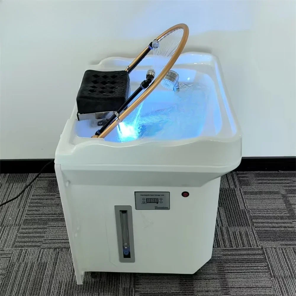 جديد 60L خزان المياه المحمولة غسل الشعر الاستخدام المنزلي الأثاث بالوعة القابلة للإزالة رئيس سبا العلاج حوض شامبو #6