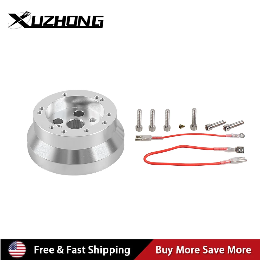 

Соединитель рулевого колеса с 5 и 6 отверстиями, полированный короткий адаптер ступицы, автомобильный алюминиевый комплект для интерьера, подходит для рулевого колеса Chevy GM