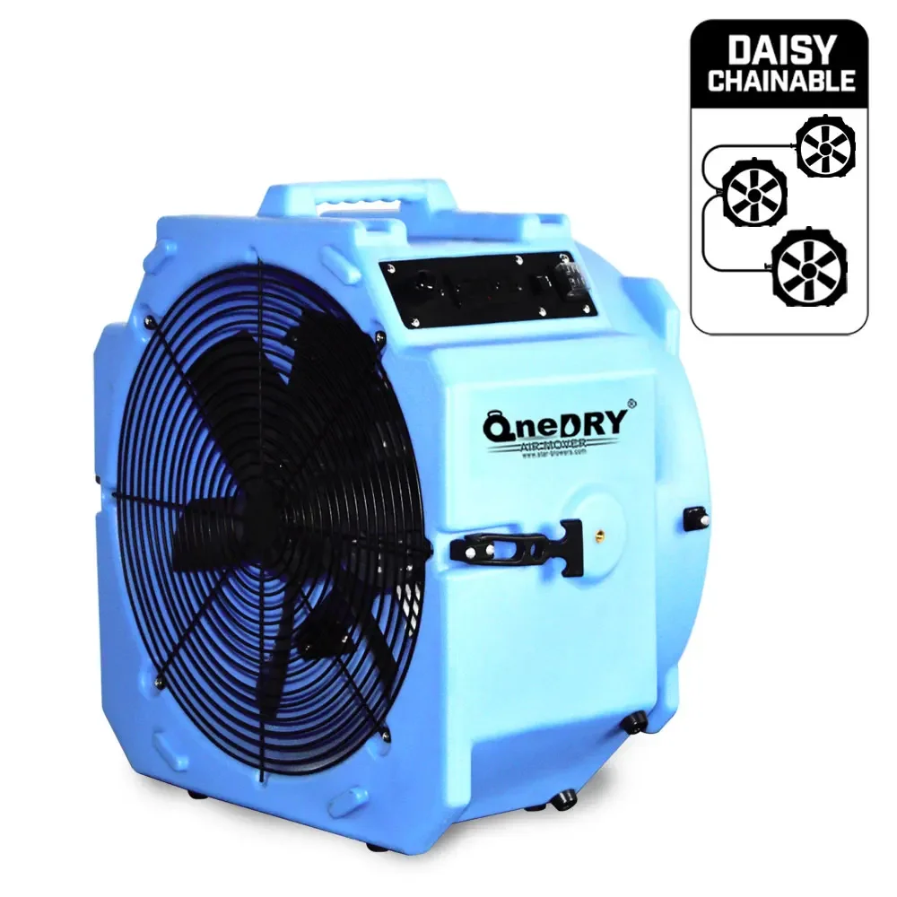 20251/4 HP 4000cfm 2 ความเร็วเครื่องเป่าพื้นกลองพัดลม Axial Blower พัดลมความเร็วสูง Air Mover สําหรับน้ําเสียหาย