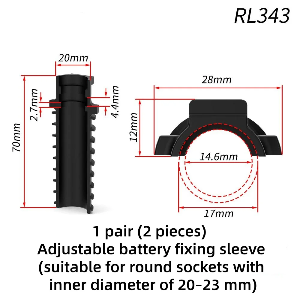 For DI2 Bike Mount Adapter Featuring Damping Rings For 20mm 21mm 22mm 23mm 24mm 25mm 26mm 27mm 28mm 29mm
