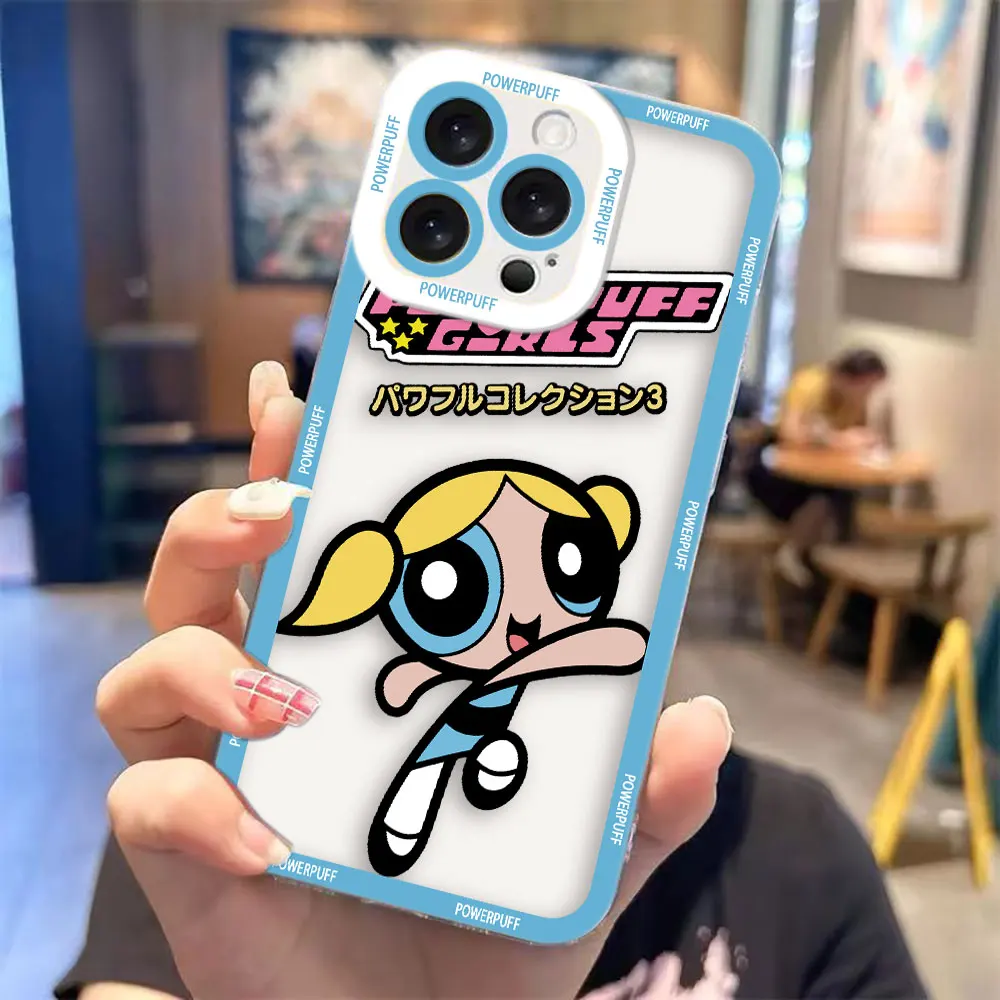 The P-Powerpuff Girls Movie Cover Clear Phone Case For VIVO S1 Z1X V20 V20SE V21 V21E V23 V23E V25 V27 V27E V29E V30E Case Funda