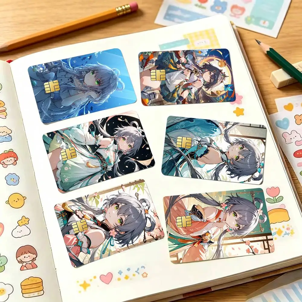 

Luo T-Tianyi Virtual Singer Credit Card HD Stickers Small Chip Waterproof Sticker Game Card Decal Gift