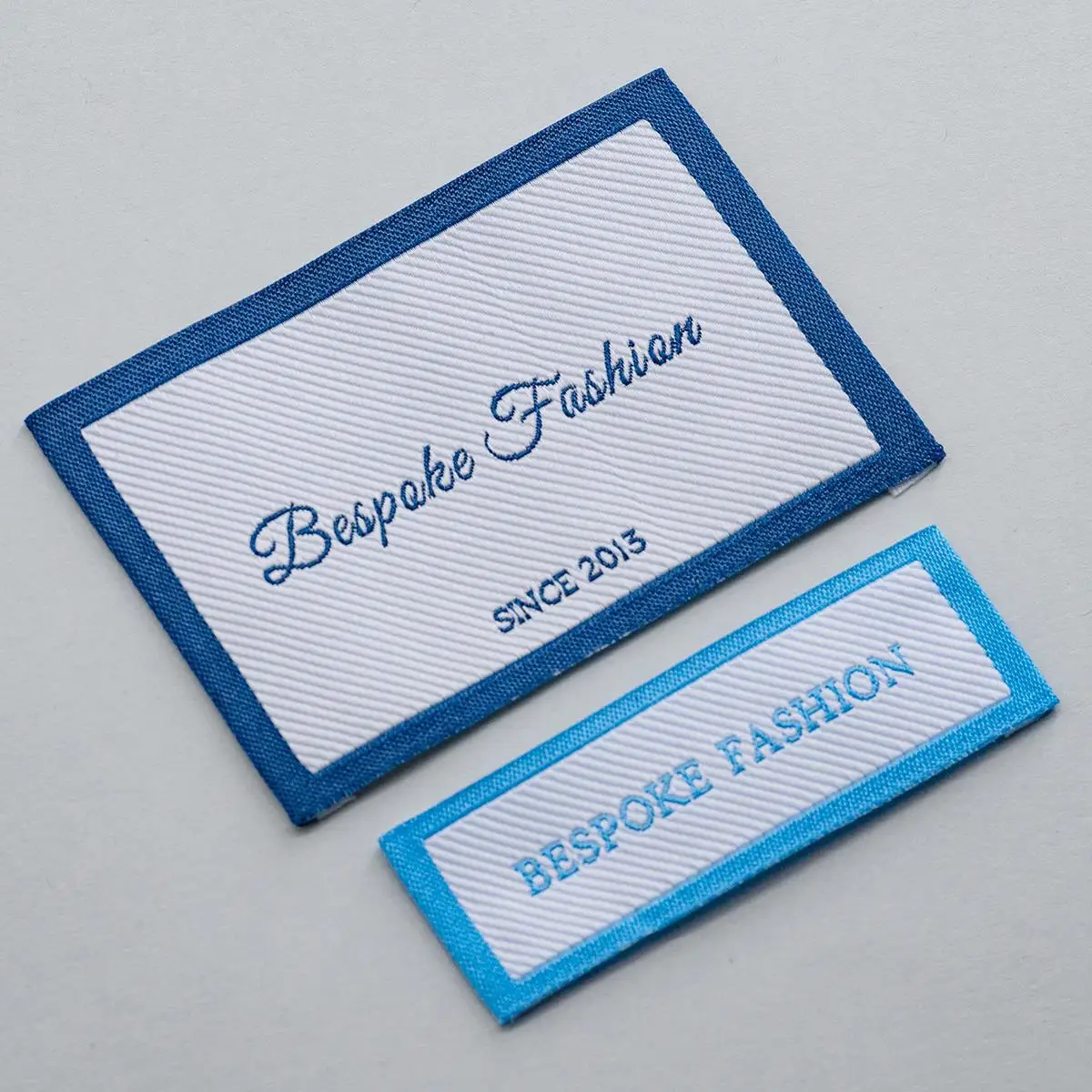 Custom Damask Woven Labels Fabrics Patches for Clothing Sewing Personalized Clothing Accessories