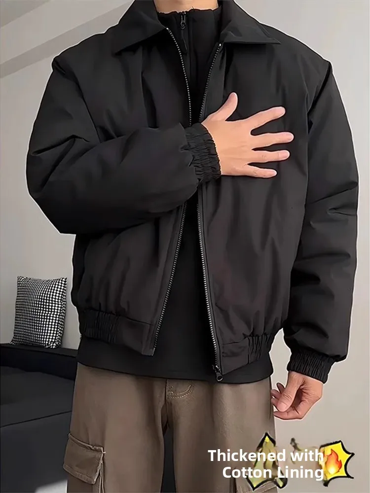 

Мужская зимняя куртка Cleanfit из утолщенного хлопка с подплечниками, в американском пилотском стиле, с длинными рукавами, повседневная, теплая, из полиэстера