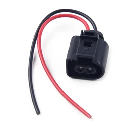 CITALL  2 Pin Fog Light Lamp Wiring Plug Pigtail Connector for Audi A6 Allroad Quattro VW Jetta Golf GTI MK4 Passat 1J0973722