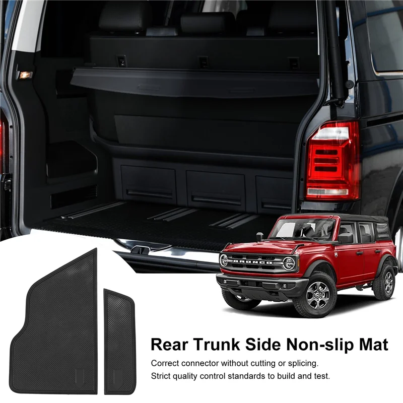 A73X-Car Rear Trunk Side Non-Slip Mat For Honda HRV HR-V Vezel 2021 2022 Rear Trunk Storage Pocket Bottom Pad