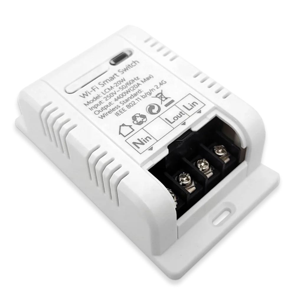 

LCM-16W Универсальный выключатель RF433 AC100-250V 16A Tuya с измерительным Wi-Fi релейный таймер умный беспроводной модуль выключателя света