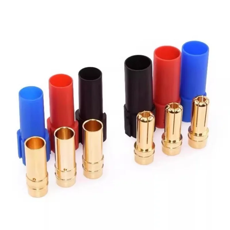 5pcs XT150 Connector Adapter 6mm Male/Female Plug High Rated Amps For RC LiPo Battery