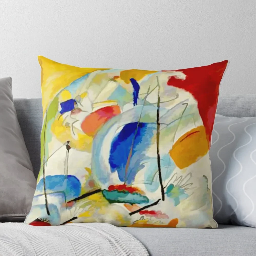 

Kandinsky, Sea Battle 1913 Throw Pillow covers for pillows Elastic Cover For Sofa Christmas Covers