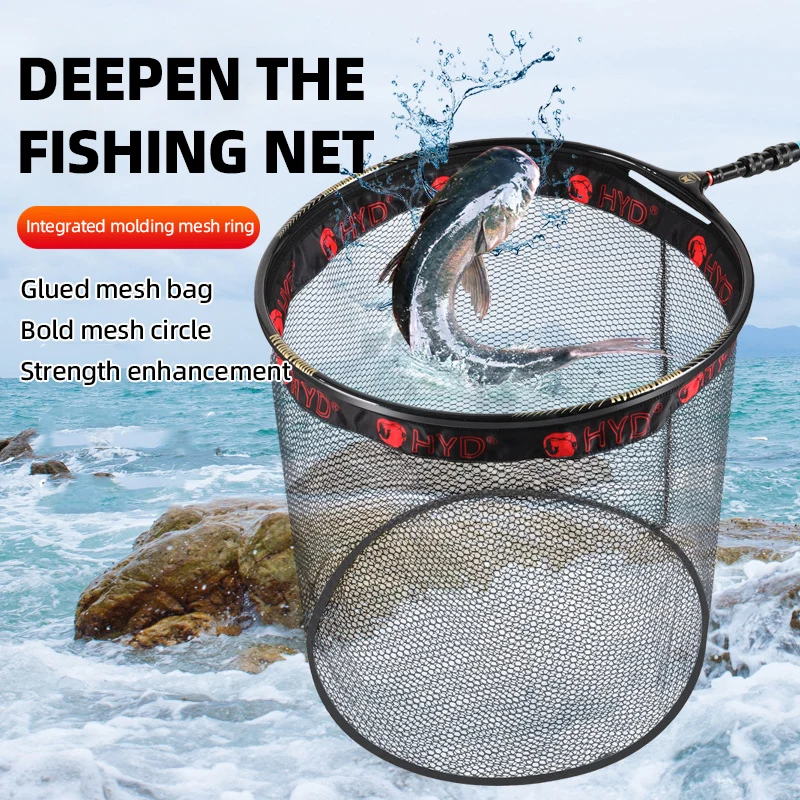 

Deepen Fishing Net Lightweight Strong Load-bearing Capacity Foldable Landing Net Fishing Lures Net Outdoor Stream Fishing Tools