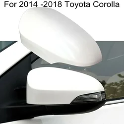 Side Mirror Cover Cap For 2014-2018 Toyota Corolla ABS White Driver Left Right Rearview Mirror Cover