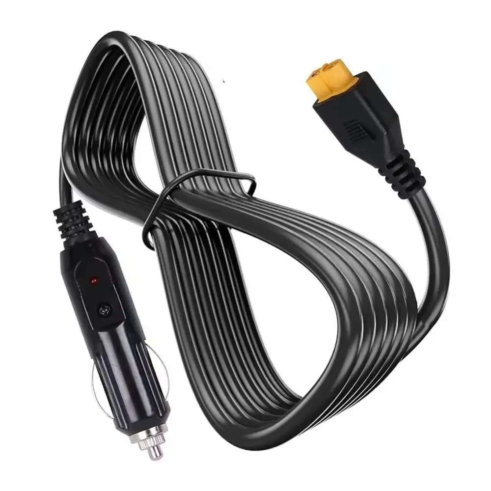 Professional 18AWG XT60 Car Cable Flexible Universal Car Power Adapter 12V/24V XT60 Female Connector Solar