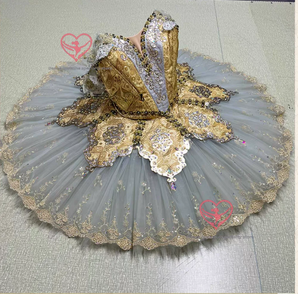 

Professional two-piece tutu, custom-made ballet costumes for dancers, princesses, and other classical ballet roles