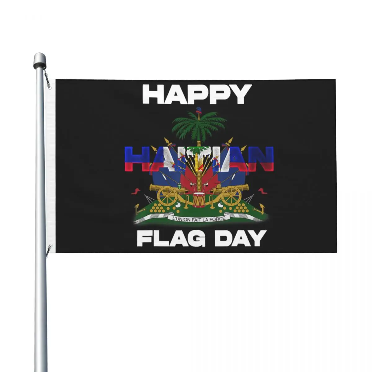 Haitian Flag Day Flag 3x5 ft Design Flags Banner Polyester Hanging For Living Room Dorm Party Decor