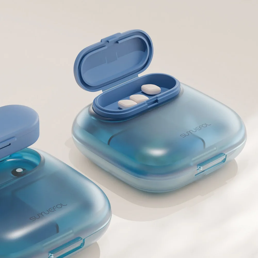 Portable Mini Pill Box Moisture Proof Travel Outdoor Pill Organizer Case Tablet Dispenser Container Medicine Storage Case