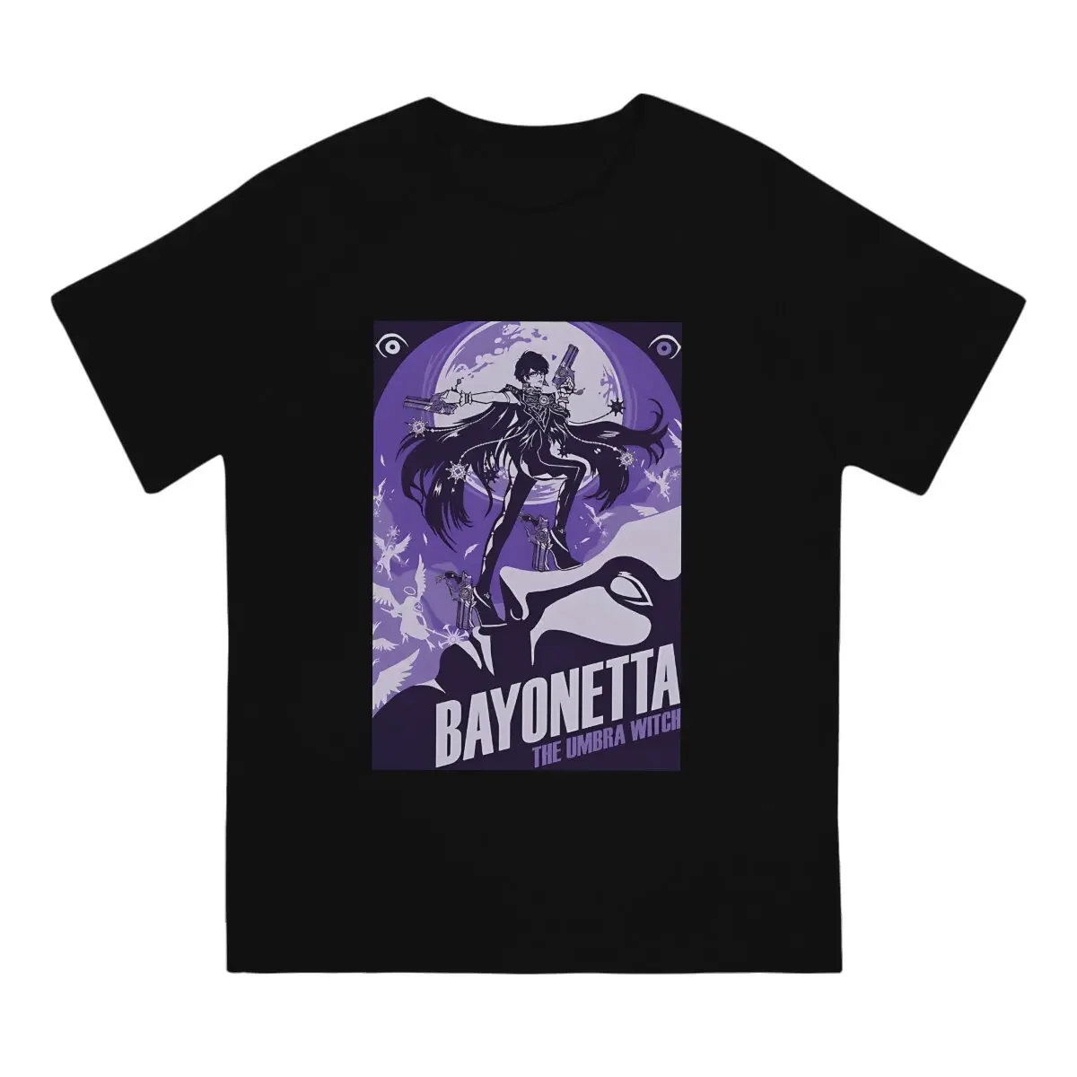 Funny The Umbra Witch T-Shirts Men Round Collar Cotton T Shirts Bayonetta Short Sleeve Tees Birthday Gift Clothes