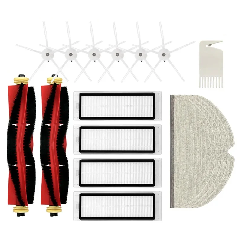 M04K For Xiaomi Roborock E5 S5 Max S6 Maxv Robot Vacuum And Mop HEPA Filter Main Brush Side Brushes Mop Cloth Replacement