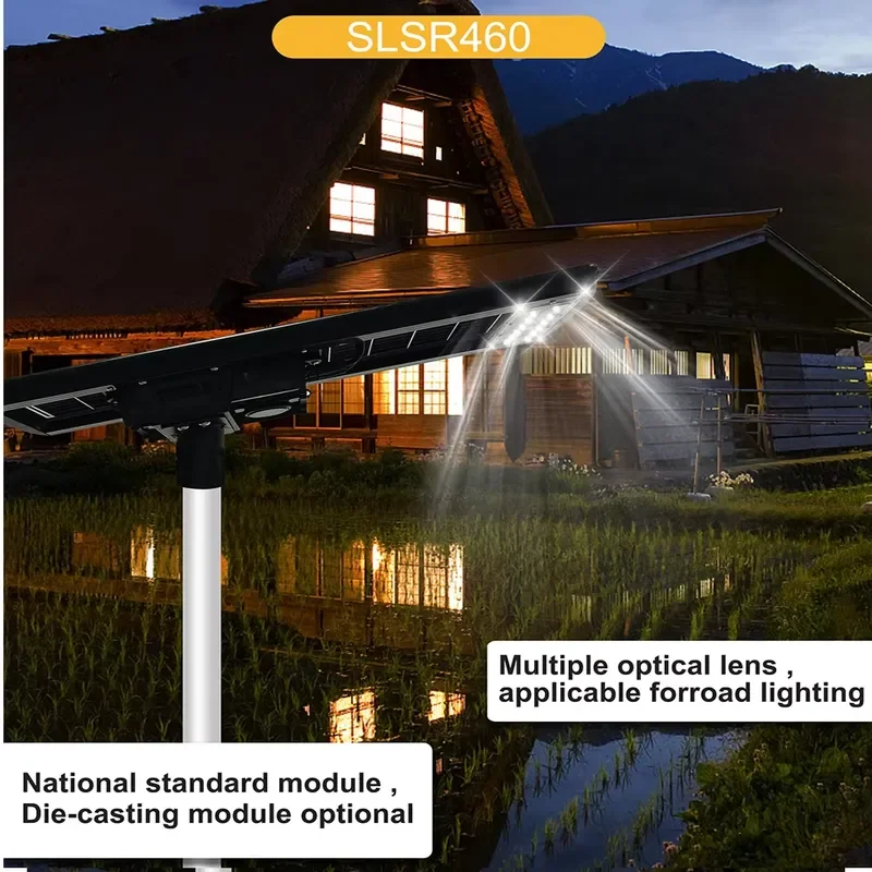 400W IP65 Integrated Waterproof Dusk Dark Outdoor Solar Street Lamp 6000lm Professional Smart LED Road Parking Lot Light
