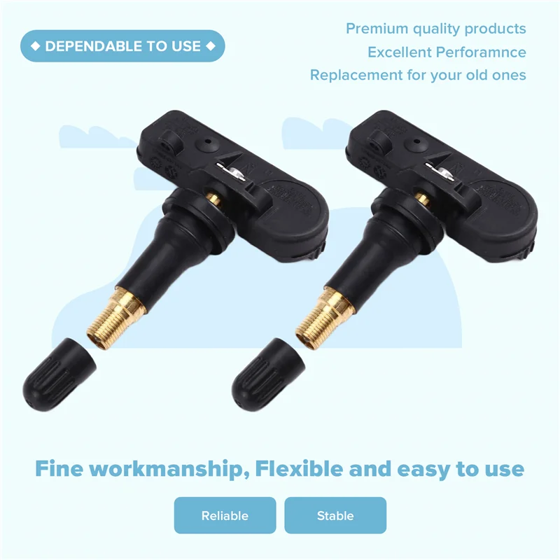 A85E-Tire Pressure Monitoring Sensor Set(4Pcs)- Model Code 20922900 For Cadillac, GMC Buick Saab