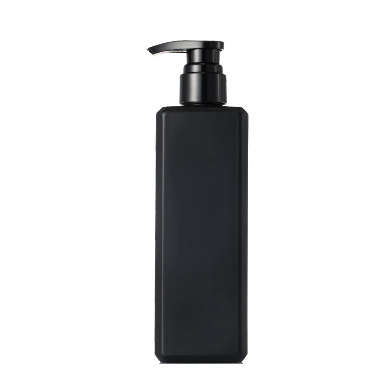 Bouteille de shampoing à pompe en plastique l'horloge, carré, noir africain, blanc, clair, conditionneur de cheveux, tous les jours, illable HI, 300ml, 500ml, 10 pièces