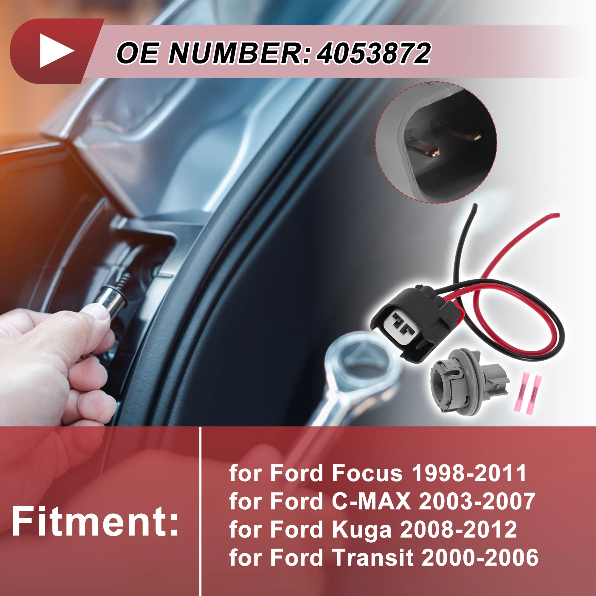 UXCELL Fog Lights Light Socket Wiring for Ford Focus 1998-2011 No.4053872