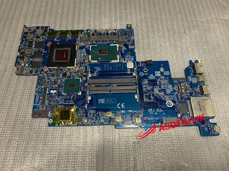 

Original MS-16H7 MS-16H71 FOR MSI GS60 LAPTOP MOTHERBOARD WITH I7-6700HQ AND GTX970M Fully Tested