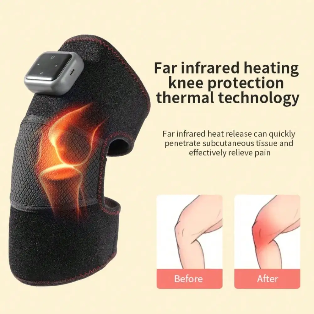 Electric Heating Knee Pads Electric Massager Elbow Joint Care Instrument Leg Knee Hot Compress Vibration Massager Heated Knee Pads