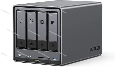 

DXP4800 Plus 4-отсека NAS Gold 8505, 5-ядерный процессор, 8 ГБ оперативной памяти DDR5, 128 ГБ SSD, 1*2,5 ГБ, 2 слота M.2 NVMe, 4K,