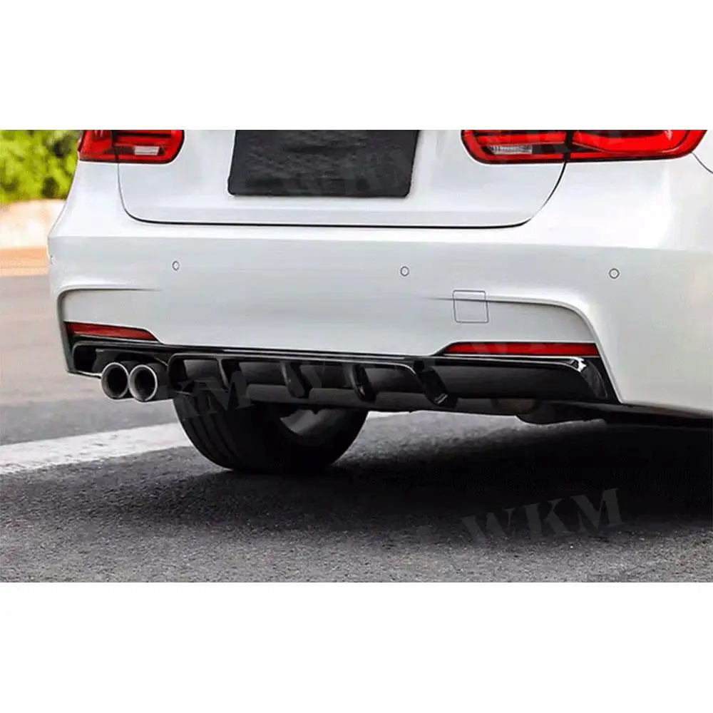 

JCYECF ABS задний диффузор бампер для BMW 3 серии F30 M Sport Sedan 2012-2017 глянцевый черный матовый черный задний спойлер