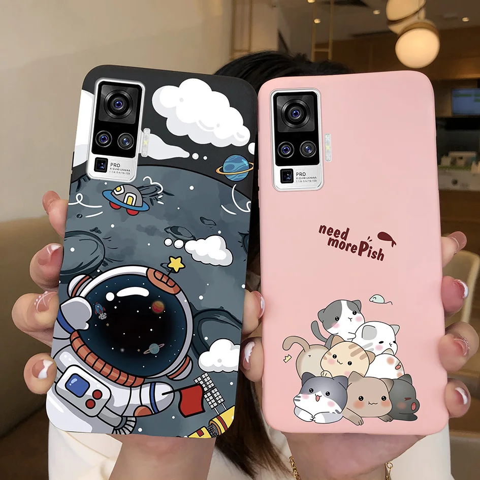 حافظة لهاتف فيفو X50 برو 5G كاندي اللون لطيف ديناصور الكرتون زهرة سيليكون لينة الغطاء الخلفي لهاتف فيفو X50 5G فوندا V2005A ، 2006