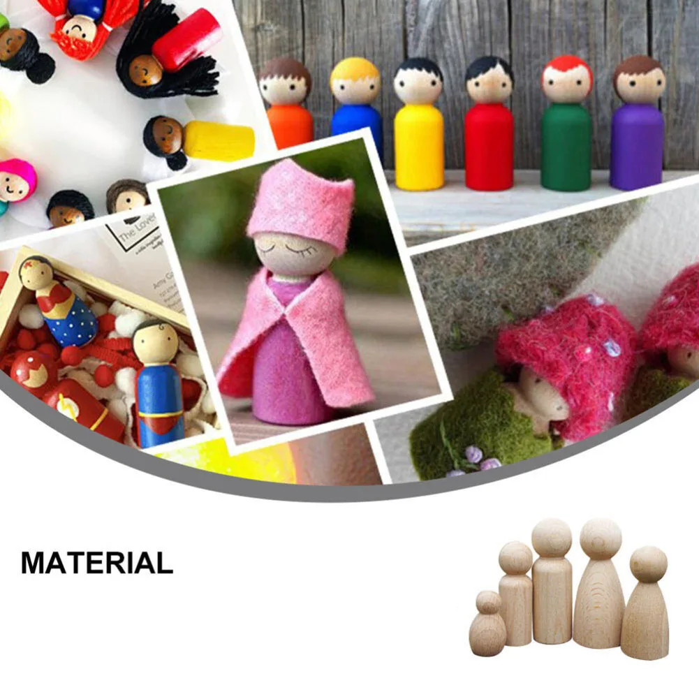 Unleash Artistic Abilities with Wooden Dolls DIY Design Eco friendly Material Enhance Cognitive and Motor Skills