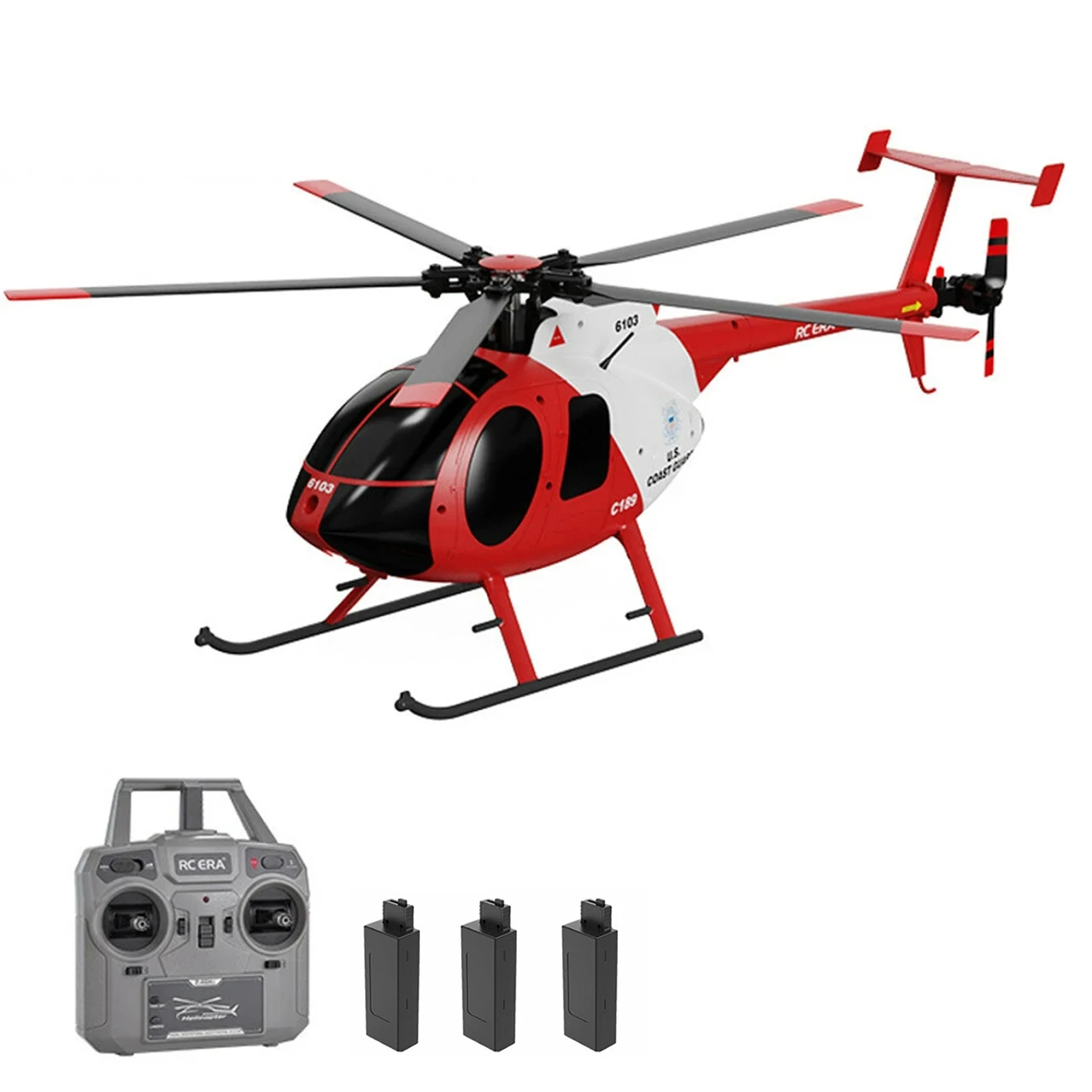 

Remote Control Helicopter 2.4G 4CH UAV 1:28 Fixed Height Single Blade Flybarless Remote Control Helicopter RTF for Adults