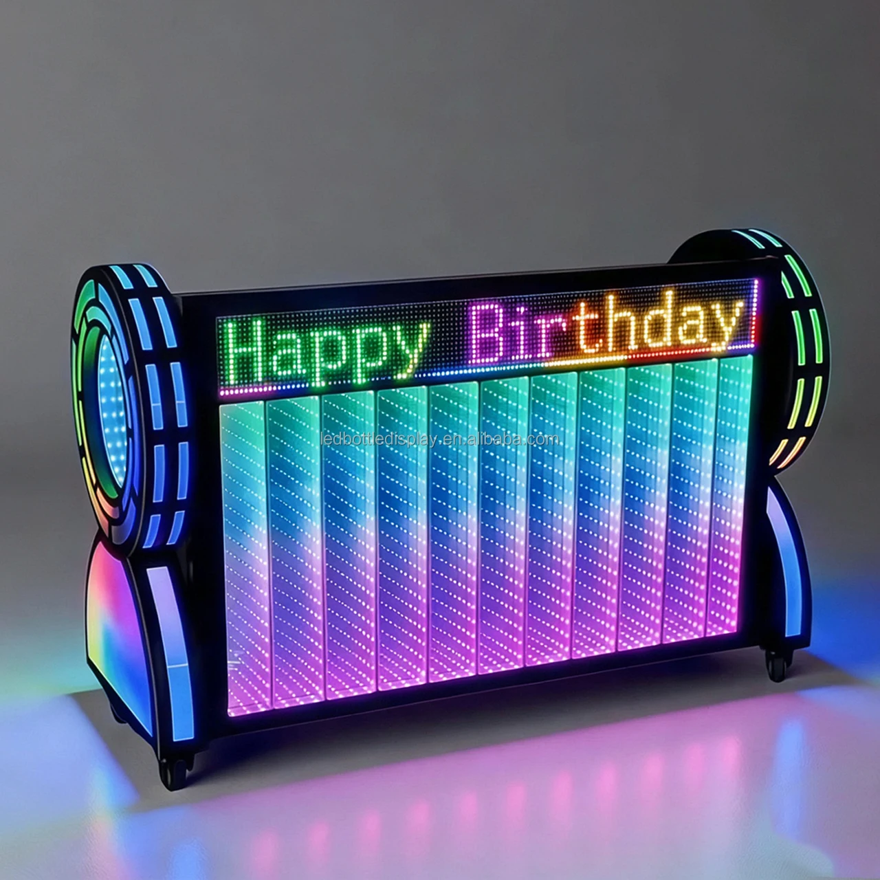 Live Show LED DJ Booth Table Metal IP67 Protection Abyss Light Effect Colorful Dynamic Screen Mobile Control Nightclub
