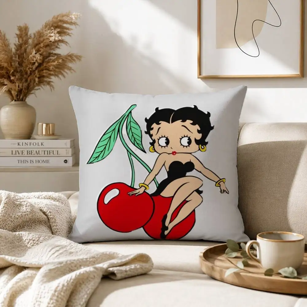 B-Betty Cute B-Boop Pillow Case for Sofa Living Room Home office Decor Protective Cover