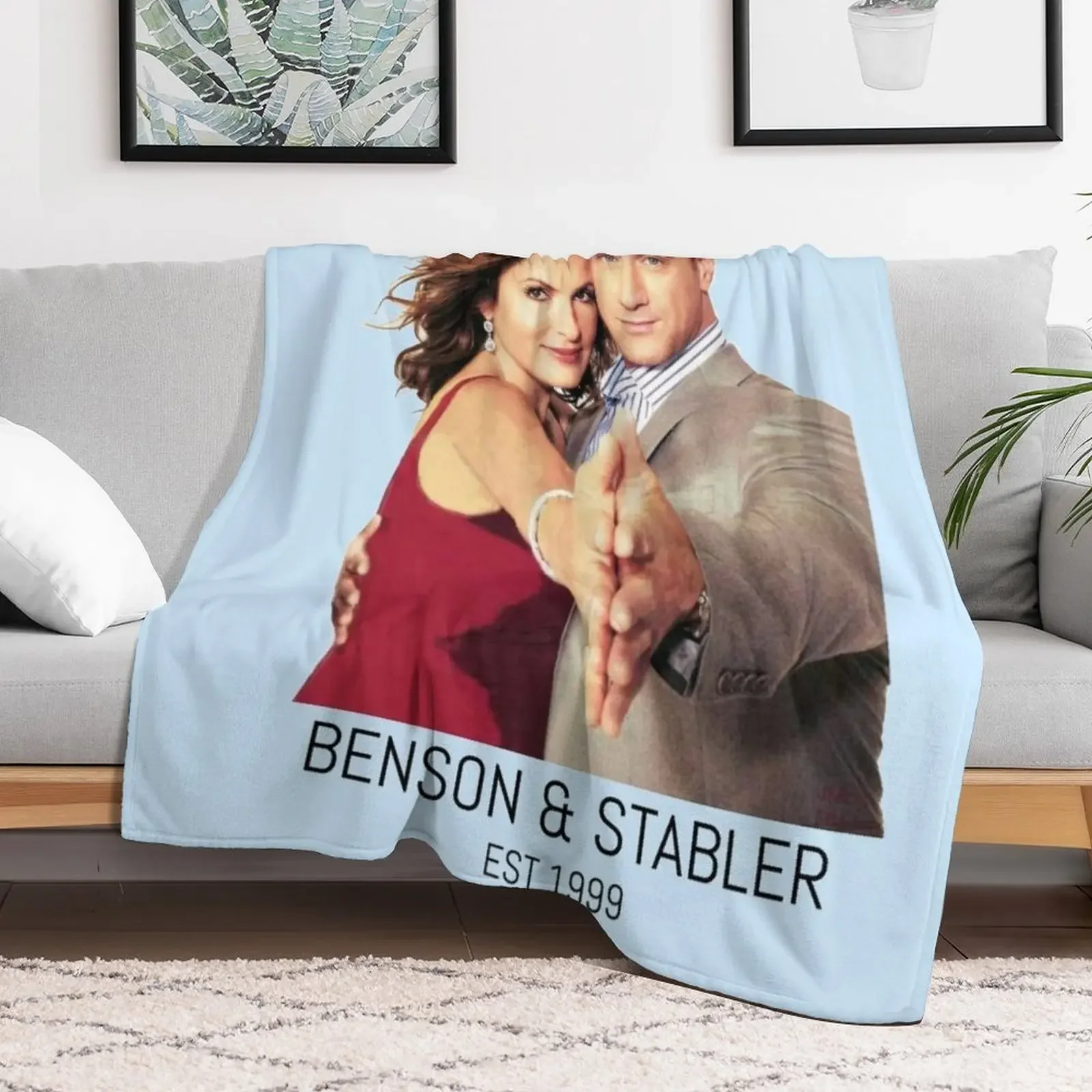 Benson & Stabler Est 1999 Throw Blanket Stain Resistant Cozy Warm Blanket