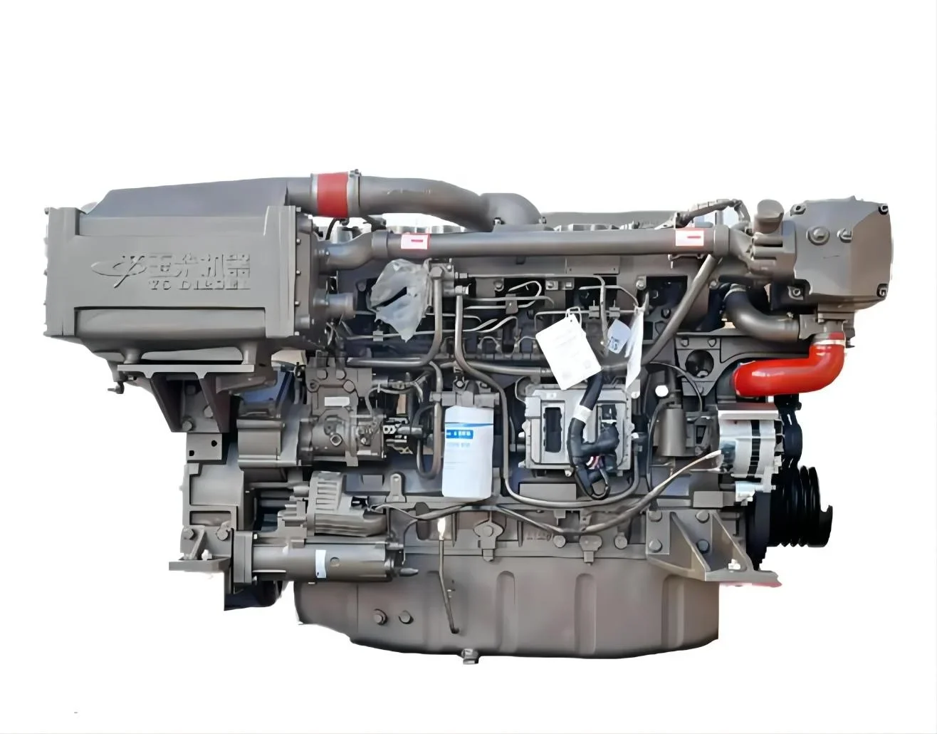 Yuchai 410hp Marine Main Engine For Boat Ship 1800RPM YC6MJ410L-C20