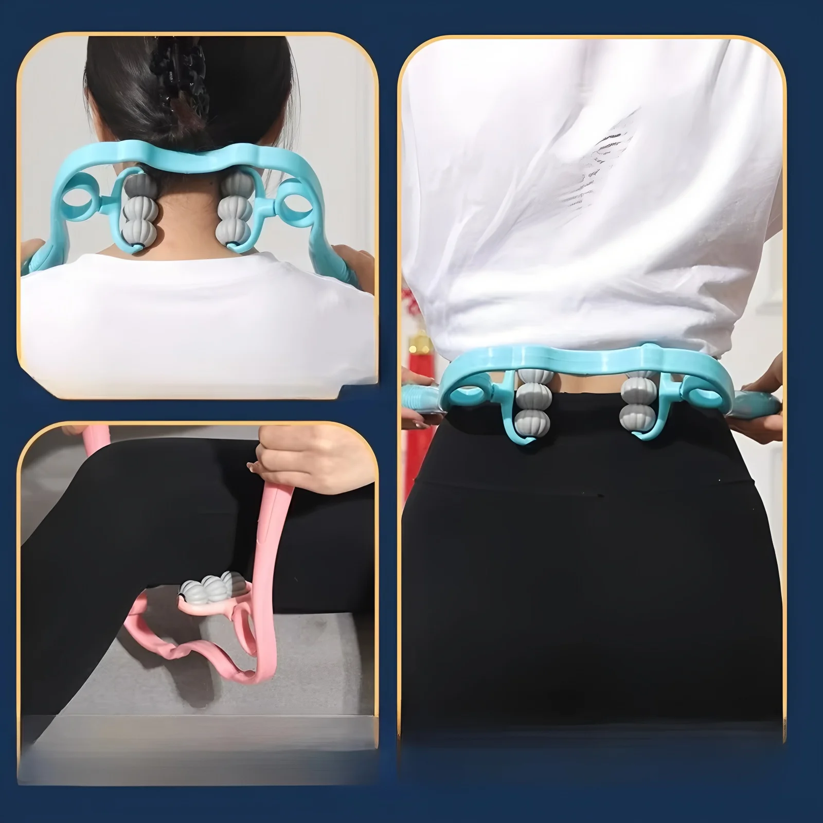

2026 Portable And Easy To Use1pc Neck Massager, Neck Roller Suitable For Arm, Legs, Back, Neck And Shoulder Relaxer