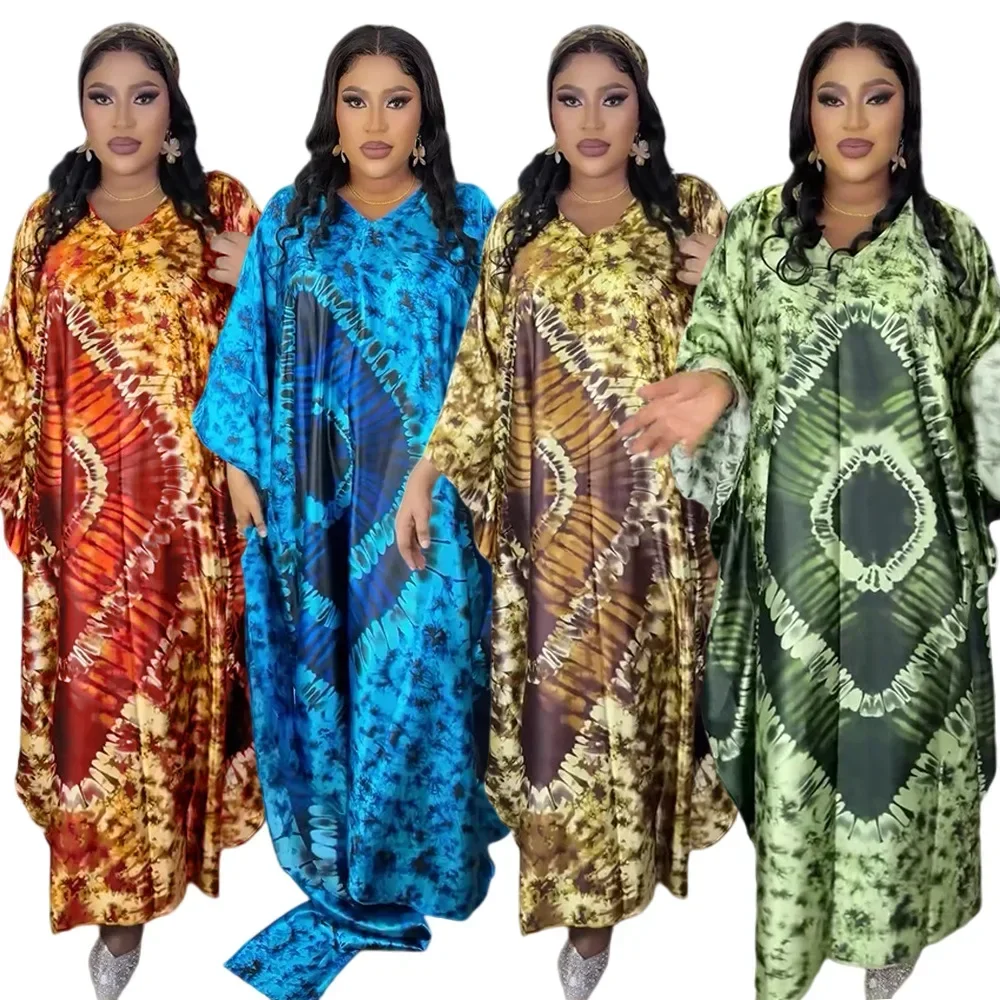 

African Dresses for Women Traditional Africa Clothing Dashiki Ankara Outfits Gown Abayas Robe Muslim Kaftan Maxi Dress