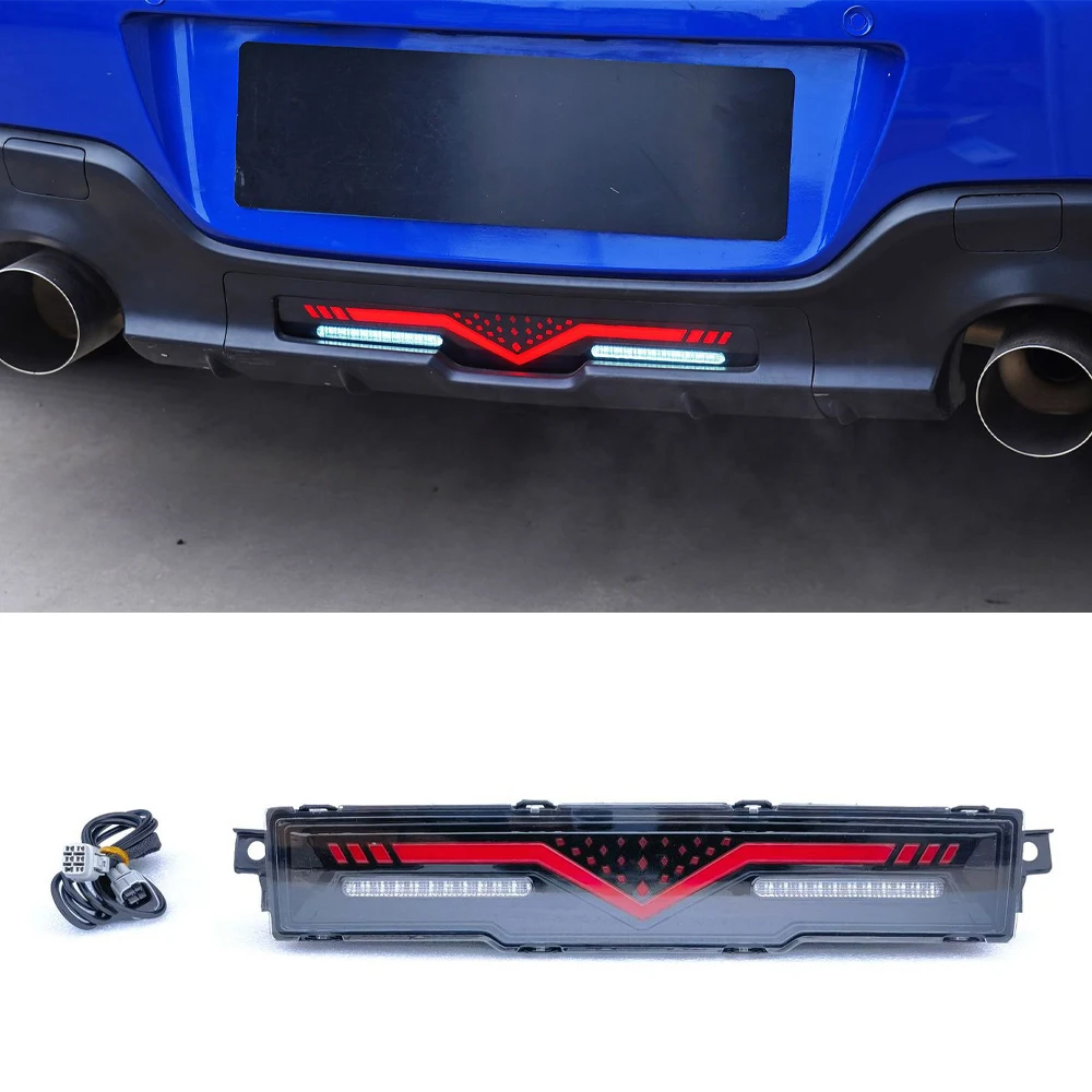 For Toyota Subaru BRZ GR86 2022 2023 2024 Rear Bumper Running Dynamic Signal Reflector Pilot Fog Brake Light Tuning Accessories