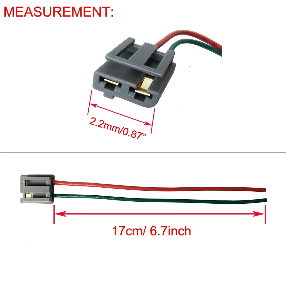 RESO   2PCS HEI Distributor Wire Harness Pigtail 12V Power And Tach Connector Electrical Plug Fit RV Chevy GM 170072