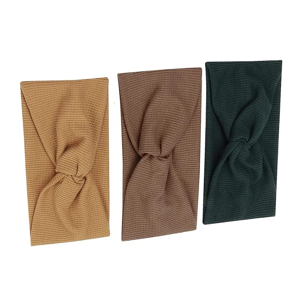 

3Pcs Hair Bands Wide-Brimmed Headband Soft Stretchy Cloth Material for Exercise Home Use Daily Wear Comfortable Decorative