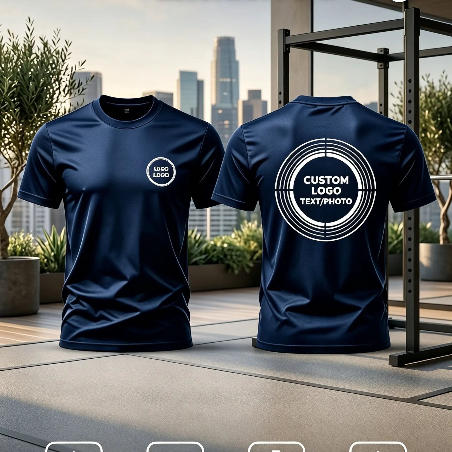 Customized Men's Short-Sleeve T-Shirt Design Your Own Graphics And Text Support for Logos Photos Creative Patterns