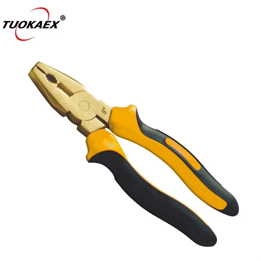 High Quality Anti-Spark Explosion Proof Pliers, Beryllium Copper Safety Fish Mouth Pliers, 200mm Mini Manual Hand Tool