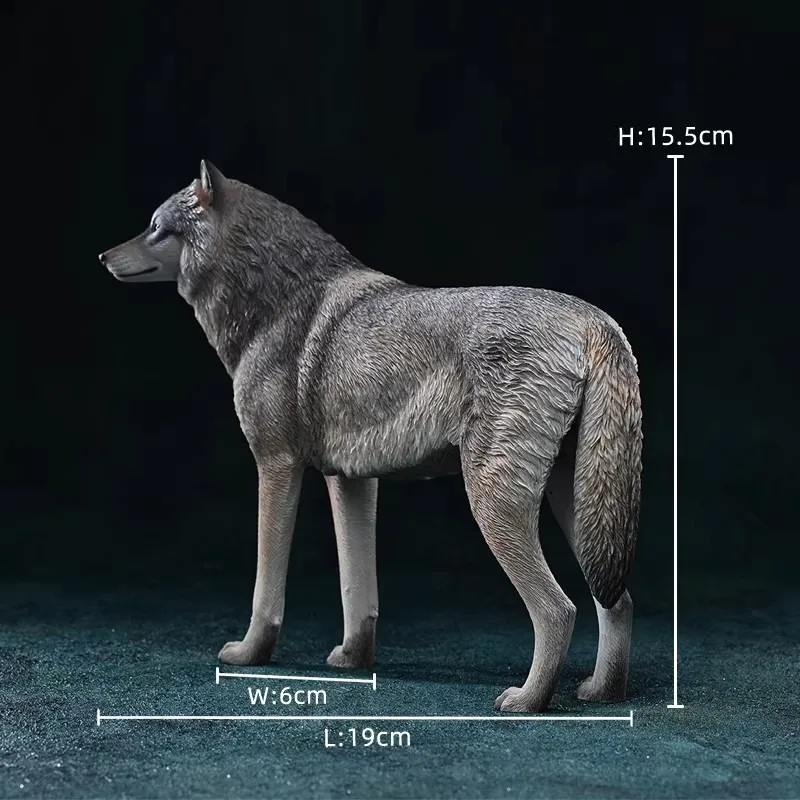 

JXK194 1/6 Scale Resin Toys White Wolf Arctic Wolf Simulation Wildlife Animal Model for 12" Action Figure Body Ornament