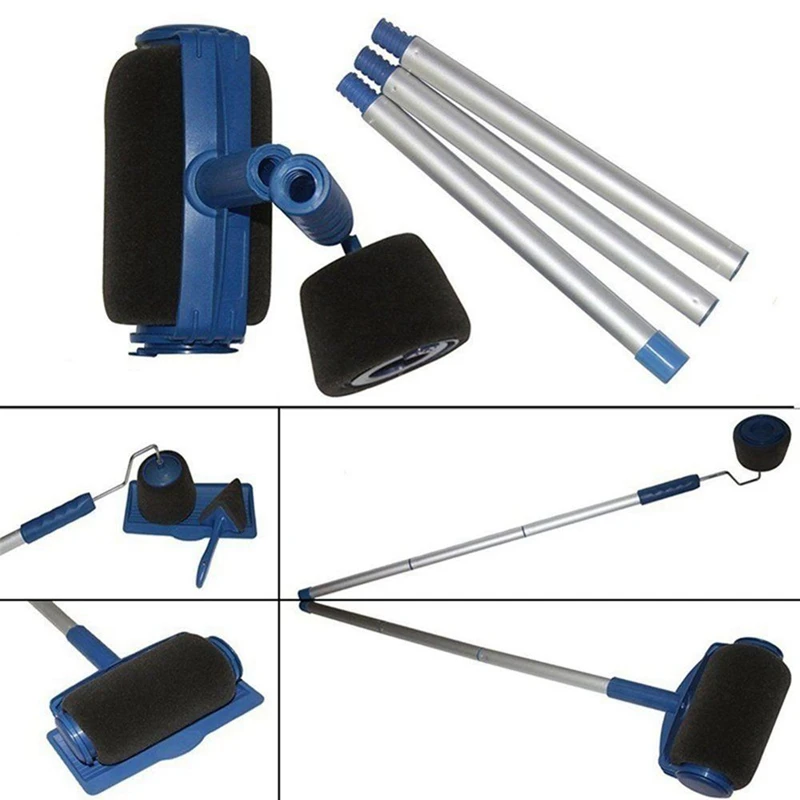 ABPQ-8Pc/Set Многофункциональный валик для краски Угловая кисть Ручка Инструменты Настенная живопись Рулон DIY Бытовой Простота в эксплуатации