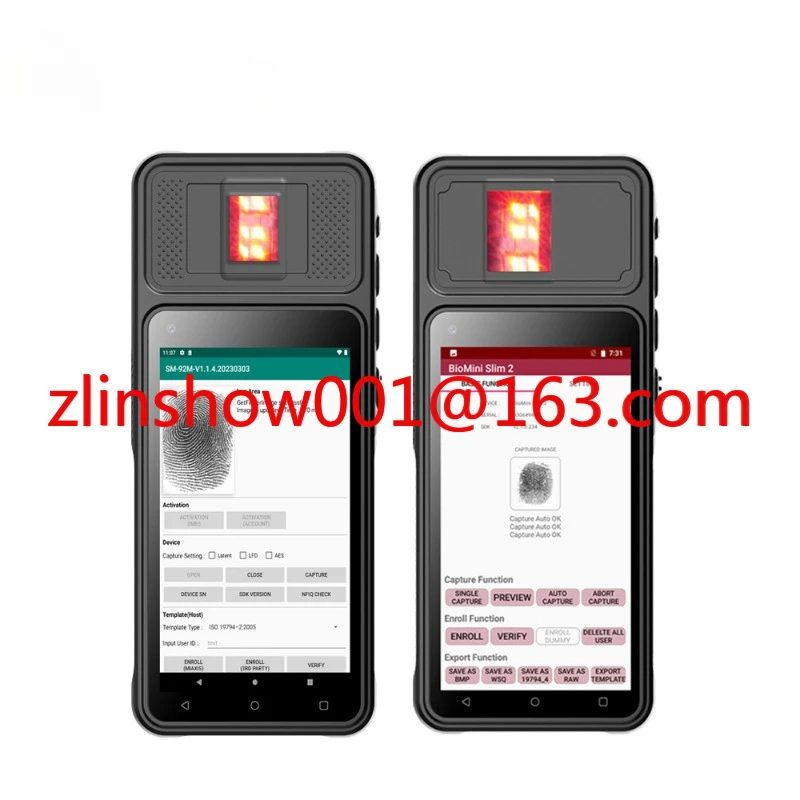 FAP30 بصمة الباركود WIFI 4G SMS USB محطة الدفع Blue1tooth Pos جهاز 5 بوصة أندرويد أقراص الوجه FP530