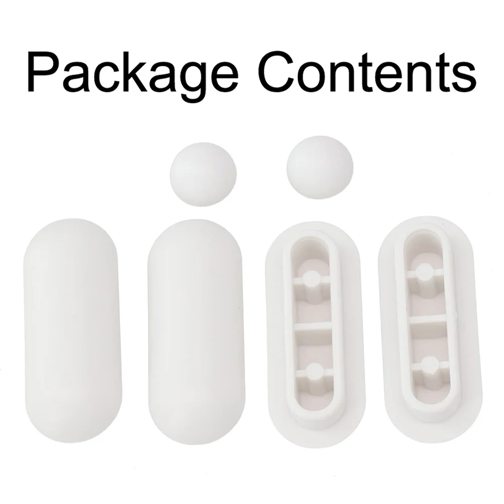 Accessories Bumper WC Seat Buffer White Protection Replacement Pads 1 Set Bathroom Dampening Moistureproof Home