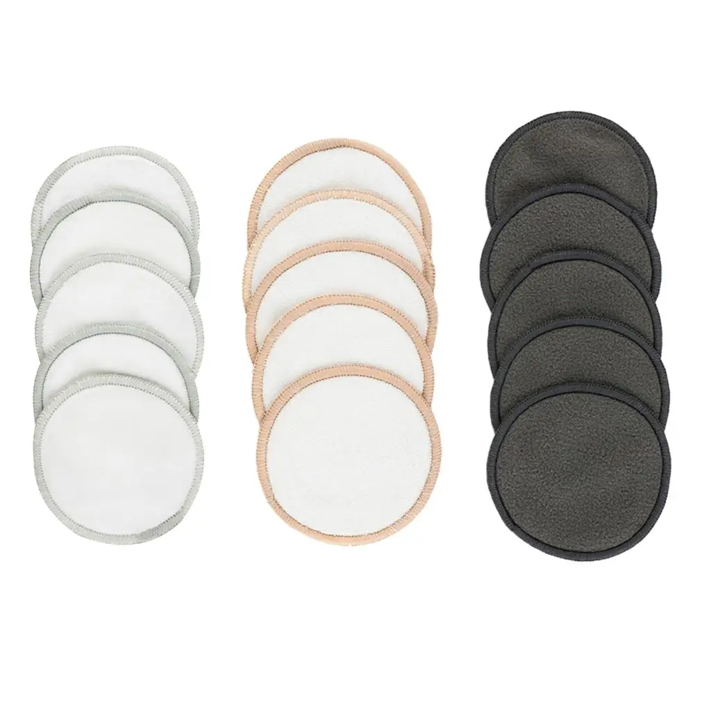 5Pc Soft Bamboo Cotton Reusable Makeup Remover Pads Facial Cleanser Pads Washable Sponges Cleaning Puff for Women